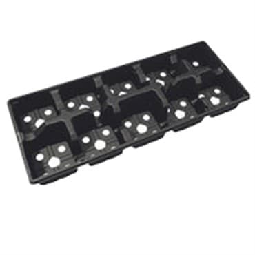 POPP ST2254 11x11AZ-D 10 TRAY BLK 56/CS FOR THE VQF QUART SQUARE POT — photo 1 of 2
