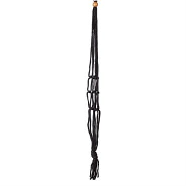 Primitive 30" Black Macrame Plant Hanger — photo 1 of 2