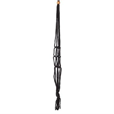 Primitive 36" Black Macrame Plant Hanger — photo 1 of 2