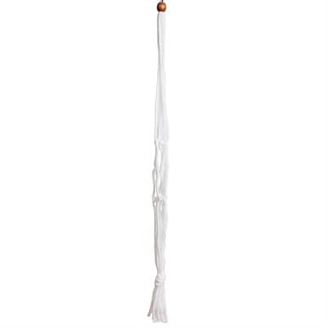 Primitive 30" White Macrame Plant Hanger — photo 1 of 2