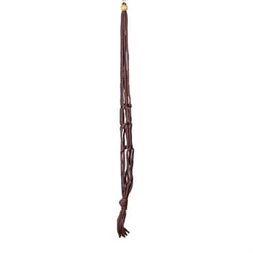 Primitive 30" Dark Brown Macrame Plant Hanger — photo 1 of 2
