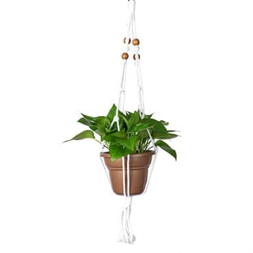 Primitive 30" Beaded Cotton Plant Hanger — photo 1 of 2
