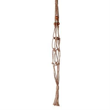 Primitive 30" Beaded All Natural Plant Hanger — photo 1 of 2