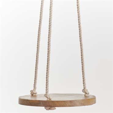 Primitive 6" Hanging Wooden Round Cotton — photo 1 of 2
