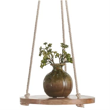 Primitive 8" Hanging Wooden Round Cotton — photo 1 of 2