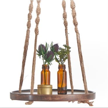 Primitive 36" Wooden Shelf Hanger Jute — photo 1 of 2