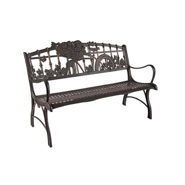 Painted Sky Bicycle Bench Iron — photo 1 of 2