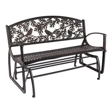 Painted Sky Glider Bench Cardinal Iron — photo 1 of 2