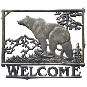 Painted Sky Welcome Sign Bear — photo 1 of 2