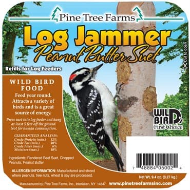 Pine Tree 9.4oz Log Jammer Woodpecker Peanut Suet Plugs — photo 1 of 2
