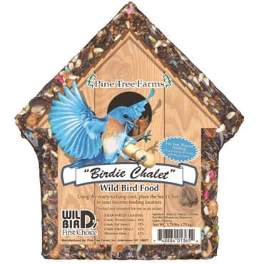 Pine Tree 1.75# Edible Birdie Chalet Cake — photo 1 of 2