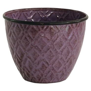 Robert Allen 5" Diamond Planter Plum — photo 1 of 2