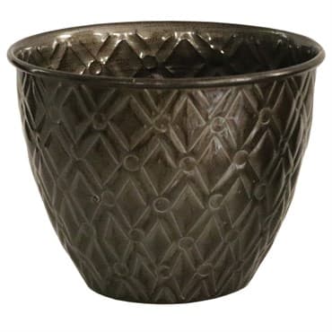 Robert Allen 5" Diamond Planter Graphite — photo 1 of 2