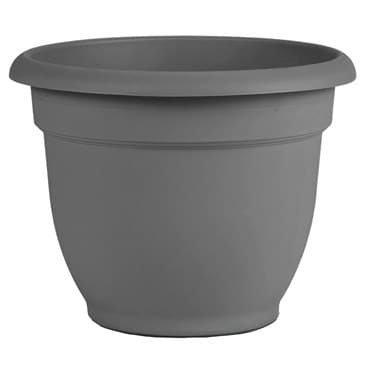 Bloem 16" Ariana With Grid Planter Charcoal — photo 1 of 2