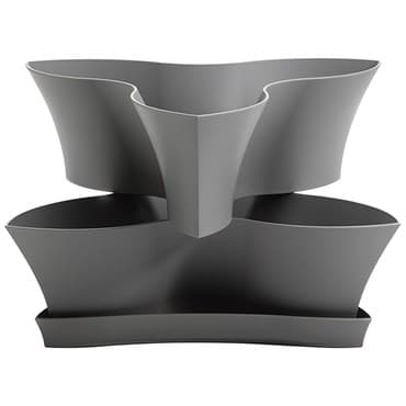 Bloem 16" Collins Planter Charcoal — photo 1 of 2