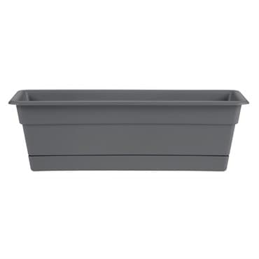 Bloem 18" Dura Cotta Window Box Charcoal — photo 1 of 2