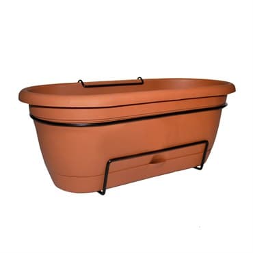 Bloem 18" Lucca Balcony Box Terra Cotta — photo 1 of 2