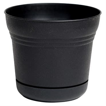 Bloem 7" Saturn Planter Black — photo 1 of 2