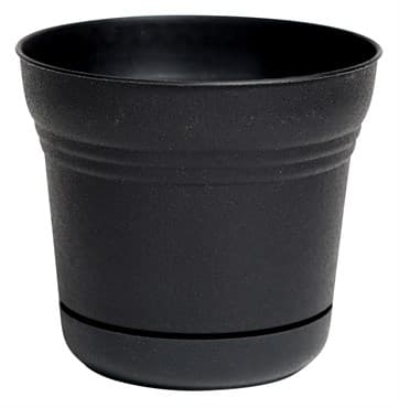 Bloem 12" Saturn Planter Black — photo 1 of 2
