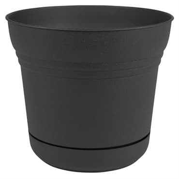 Bloem 14" Saturn Planter Charcoal — photo 1 of 2