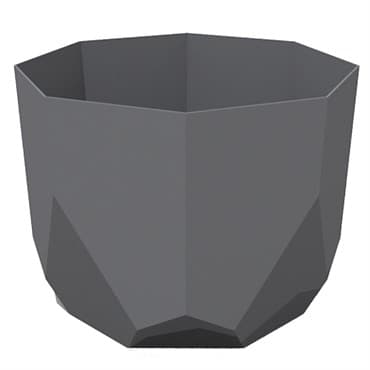 Bloem 6" Tuxton Planter Charcoal — photo 1 of 2