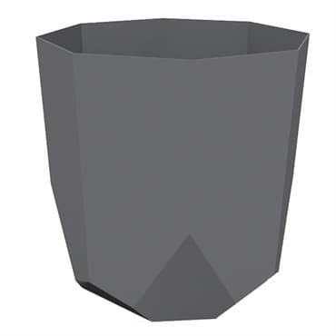 Bloem 10" Tuxton Planter Charcoal — photo 1 of 2