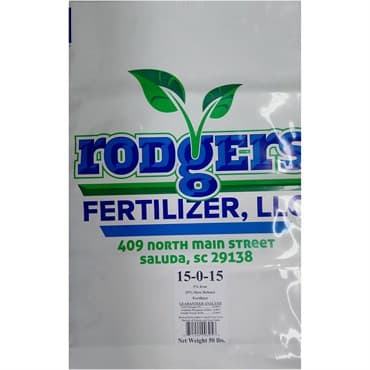 Rodgers 50# 15-0-15 3% FE 25% SCU Fertilizer 40/PL — photo 1 of 2