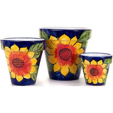 Sun Ceramica Std Pot Set of 3 Sunflower — photo 1 of 2