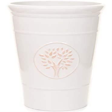 Sun Ceramica 15.75" Country Garden Pot Off White — photo 1 of 2