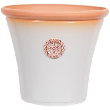 Sun Ceramica 17.75" Chatsworth Pot Off White — photo 1 of 2