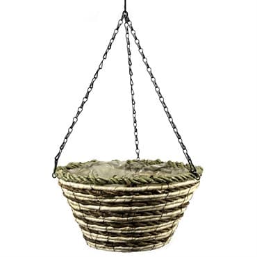 SuperMoss 14" Creative Woven Hanging Basket Natural Taos — photo 1 of 2