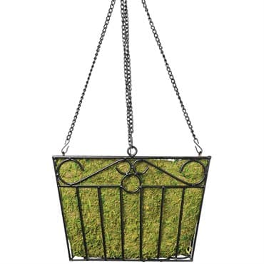 SuperMoss 12" Black Hammer London Square Hanging Basket — photo 1 of 2