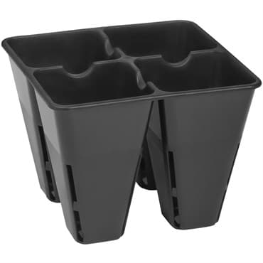 Sunpack 4 Cell Plug Tray Insert Black — photo 1 of 2
