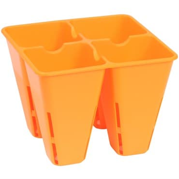 Sunpack 4 Cell Plug Tray Insert Orange — photo 1 of 2
