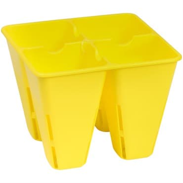 Sunpack 4 Cell Plug Tray Insert Yellow — photo 1 of 2
