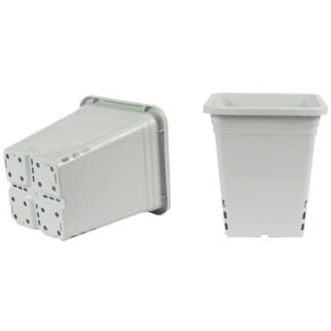 SunPack 9"x9" Square Pot, White 10" Tall — photo 1 of 2