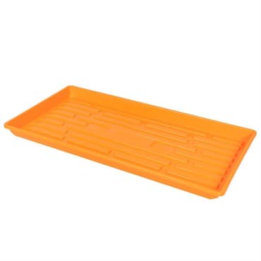 SunPack 1020 Heavy Duty Shallow Tray, No Holes, Orange — photo 1 of 2