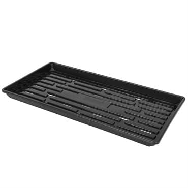 SunPack 1020 Heavy Duty Shallow Tray, Black w/Hole — photo 1 of 2