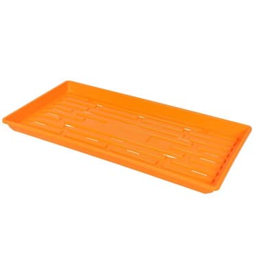 SunPack 1020 Heavy Duty Shallow Tray, Orange w/Hole — photo 1 of 2
