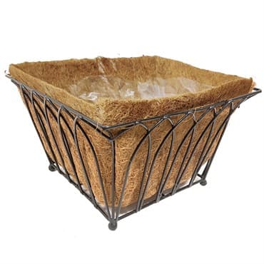 Grower Select 15.00 Floor Planter w/ Ball Feet w/ Plastic Lined Coco Liner and Hangtag - 2.77gal/10.5L Soil Volume Capacity — photo 1 of 2