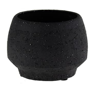 SSI 2" Stoneware Tapered Pot Charcoal — photo 1 of 2