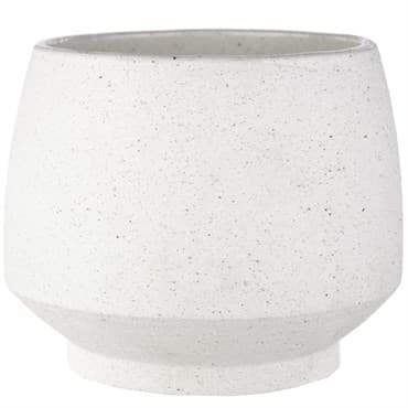 SSI 6.5" Stoneware Tapered Pot White — photo 1 of 2
