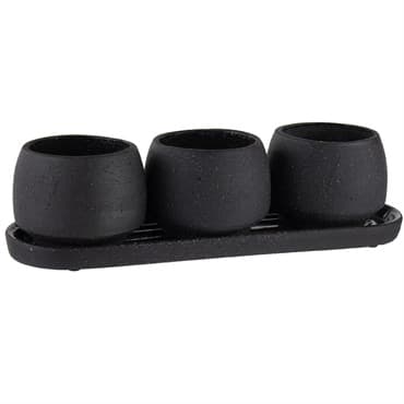 SSI Stoneware Trio Assortment Charcoal — photo 1 of 2
