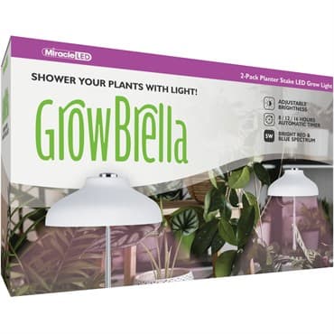 Miracle LED 2pk Grow-Brella Planter Stake LED Grow Light — photo 1 of 2