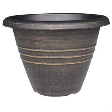 Grower Select 13in Round Trio Planter Gold Wash 36/CS — photo 1 of 2