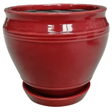 Southern Patio 6" Collins Planter Oxblood Finish — photo 1 of 2