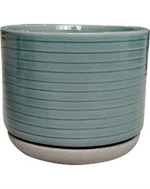 Southern Patio 6" Vado Planter Sea Blue Finish — photo 1 of 2