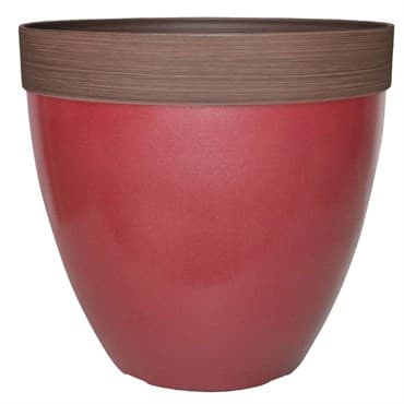 Southern Patio 15" Hornsby Planter Red Finish — photo 1 of 2