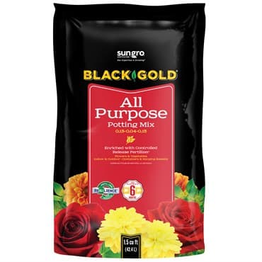 Black Gold All Purpose Potting Soil w/CRF 1.5cf (50/PL) — photo 1 of 2