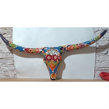 Talavera 36"W Wall Bullhorns — photo 1 of 2